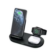 [2nd Hand] AUKEY Wireless Charger Stand 3-in-1 Black (LC-A3)