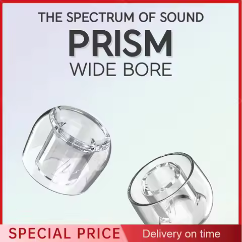Divinus Prism Wide Bore LSR Earphone Eartips For 4-6mm Nozzle, Earphone Ear Tips for DUNU Davinci AF