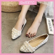 PC0 SWEETC Kasut Perempuan Flat Shoes Women's Flat Pump Shoes Peas Shoes