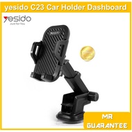 YESIDO C23 ORIGINAL Rubberized Universal Car Mount Holder for All Phones