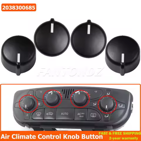 4X Climate Air Conditioner Control Button Knob For Mercedes C-Class W203 C320 C240 C230 2038300685 A