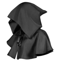 Hooded Cloak Cape Cowl Adult Cyberpunk Costumes Pagan Accessory Cosplay Medieval Assassin Hat Warrio