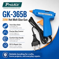 Pro'sKit GK-365B 20W Hot Melt Glue Gun (7mm) Compact Size Mini Glue Gun