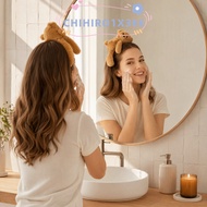 CHIHIRO1X3EE Bear Headband, Plush Cartoon Plush Hair Hoop, Casual Lying Bear Shape Animal Headband S
