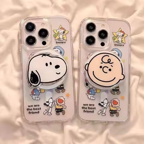 Snoopy Phone Case Kawaii Cartoon Soft Silicone Phone Protective Case Suitable for Apple Phones Cute 