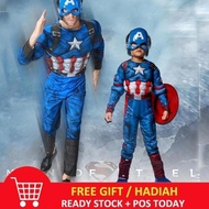ADULT captain america children's costume birthday gift