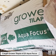 20KG Cargill Grower Tilapia 6123 Aqua Focus / Dedak Makanan Ikan Grower Tilapia / 鱼粒 (Cargill) (Repa
