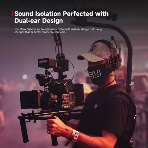 SYNCO Xtalk XMAX X5 X9 X13 Wireless Intercom System (2.4 GHz) Al Noise Cancellation Headset Micropho