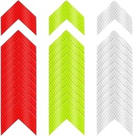 30Pcs Arrow Warning Reflective Stickers - 3 Colors Safety Reflective Sticker Waterproof Reflector Sticker Reflective Tape Sticker for Vehicle, Bicycles, Motorcycles, Clothing Safety Warning Tapes