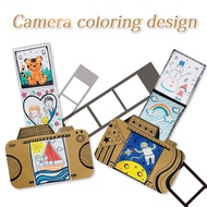 Children arts and crafts cardboard coloring camera hand-painted kindergarten creative art materials diy kit