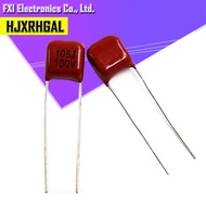 10PCS 63V105J  1UF Pitch 5MM 63V 105 1000nf CBB Polypropylene film capacitor new