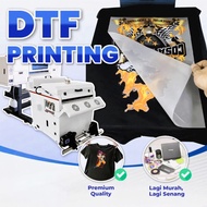 DTF Printing DTF Film Printing Iron On Heat Transfer Film DTF Cetak Baju Custom T-Shirt DTF Sticker.