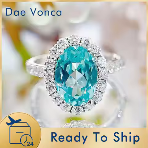 3.5CT Oval Cut Lab Grown Paraiba Tourmaline Ring 18K White Gold Paraiba Tourmaline Engagement Ring A