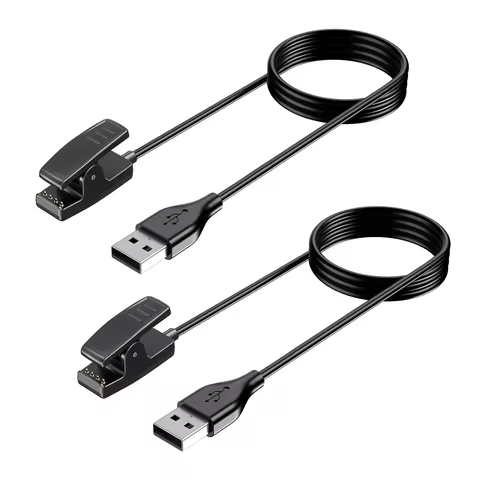 2-Pack for Garmin Lily/Lily 2 Forerunner 235/35/230/630/645/735XT USB Smartwatch Charger Replacement