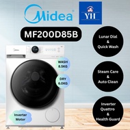 MIDEA FRONT LOADING 8.5KG/6KG WASHER DRYER COMBO INVERTER MF200D85B