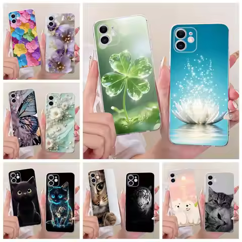 For Apple iPhone 11 Pro Case Luxury Clover Lotus Painted Cover Soft Silicone Case For iPhone 11 Pro 