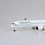 [Super Hot] With wheels and lights Cathay Pacific Airbus A350 Simulation of civil aircraft