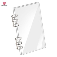 Clear Acrylic A6 Binder 6-Ring Binder Notebook Cover A6 Planner Budget Binder Loose Leaf Folders  Su