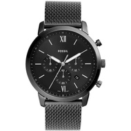 [Powermatic] Fossil FS5699 Neutra Chronograph Black Dial Smoke Stainless Steel Mesh Band Men's Watch