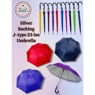(ellashop) 23 inc umbrella j-handle silver backing Umbrella High Quality