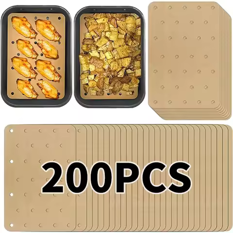 Air Fryer Disposable Paper Non-Stick Oil-proof Paper Barbecue Oven Fryer Steamer Papers For Ninja Fo