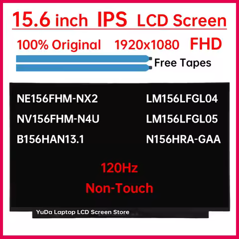 15.6" 120Hz LCD Screen NE156FHM-NX2 NV156FHM-N4U B156HAN13.1 LM156LFGL04 LM156LFGL05 N156HRA-GAA Dis