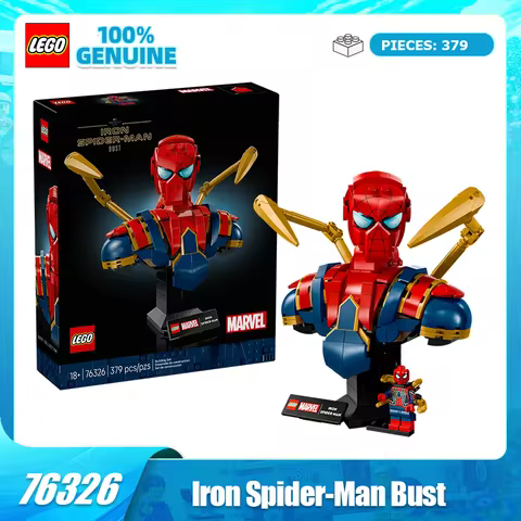 LEGO Building Blocks Assemble Superhero 76326 Iron Spider Man Mech Boys and Girls Toys Birthday Chri