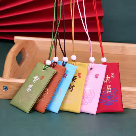 5X Spiritual Salt bag Sachet Buddhist Spiritual Salt Pouch Necklace 4*7cm Spiritual Salt Pouch Hope 