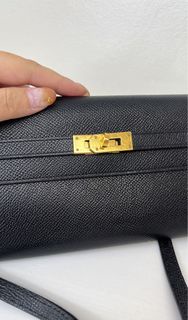 Hermes Kelly long wallet 黑金