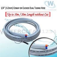 ( Per Meter ) 1/4" ( 6.5mm )  Coway or Cuckoo Dual Tubing for Coway RO Water Dispenser Hose Tube