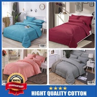 Cadar Hotel Cotton 7 in 1 with Comforter Tebal Saiz Single Queen dan King