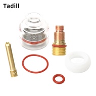[dksqer] TIG Welding Accessories Glass Cup with Collet Body Silicone Ring Compact Kit for TIG Weldin