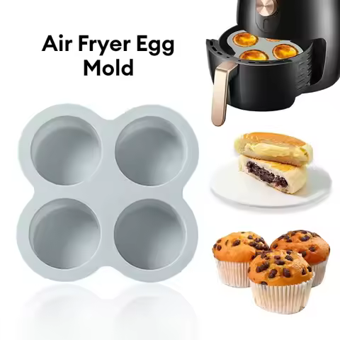 1PC Reusable Silicone Air Fryer Egg Mold Non-Stick Cupcake Molds for Air Fryer Toaster Oven, Air Fry