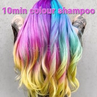 Professional Colour Dye Shampoo Cream Hair Dye Color / Developer/silver hair/rose gold/ash blue/ash 