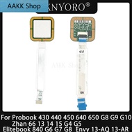 New Fingerprint Reader For HP Probook 430 440 450 640 650 G8 G9 G10 Zhan66 13 14 15 G4 G5 Elitebook 