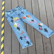 Chrome Hearts 藍牛章仔直筒牛仔褲
