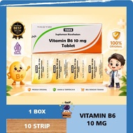 VITAMIN B6 10 MG BOX 100 tablet - VITAMIN B6 SUPPLEMENT PT TRIFA