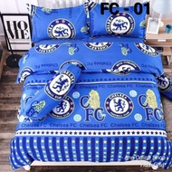 SINGLE FITTED CARTOON BEDSHEET / CHELSEA FC