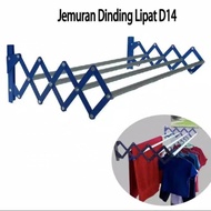 Folding wall clothesline, 75cm towel rack