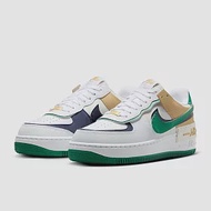 NIKE W AF1 SHADOW 女休閒鞋-白綠-DZ1847102 US5.5 白色