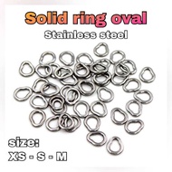 Solid ring oval stainless steel 304 Assist hook - 10 PCS