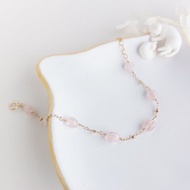 粉嫩摩根石 x 14KGF手鍊