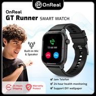 OnReal GT Runner Men/Women Smart Watch Temperature Fitness Tracker Sports Bluetooth Call Smart watch Jam Pintar Jam Call