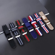 Original ✷✤ Nylon Strap 20mm 19mm 17mm for Swatch Watch Fabric Belt Bracelet Wrist Strap Sports Replacement Ladies Men Watch Accessories