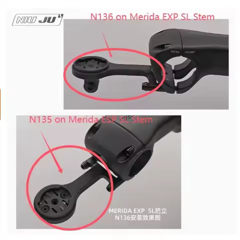 CNC Aluminium Bike Computer Mount for Merida REACTO FSA Vision FSA-OS-185/SMR II Stem for GOPRO Garm