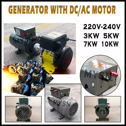 10KW Brushless Generator 7KW 5KW Free Energy Permanent Magnet Generator220V Alternator With Variable
