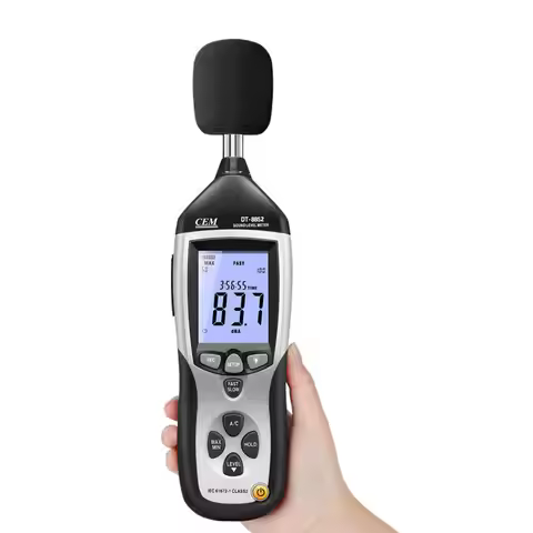 Industrial Digital Sound Level Meter 8852 With Analog AC/DC Outputs USB Sound Recorder 1.4dB Accurac