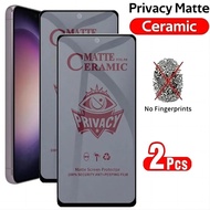 2Pcs Matte Anti Spy Ceramic Tempered Glass for OPPO A98 A78 A57 A58 A16K A17 A18 A38 A17K A16 A94 A1
