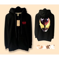 Kamen Rider Kiva Mask Zipper Hoodie Jacket Masked Rider Mask