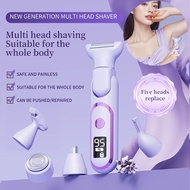 5-in-1 Women's hair removal device underarm electric shaver intimate eyebrow trimmer